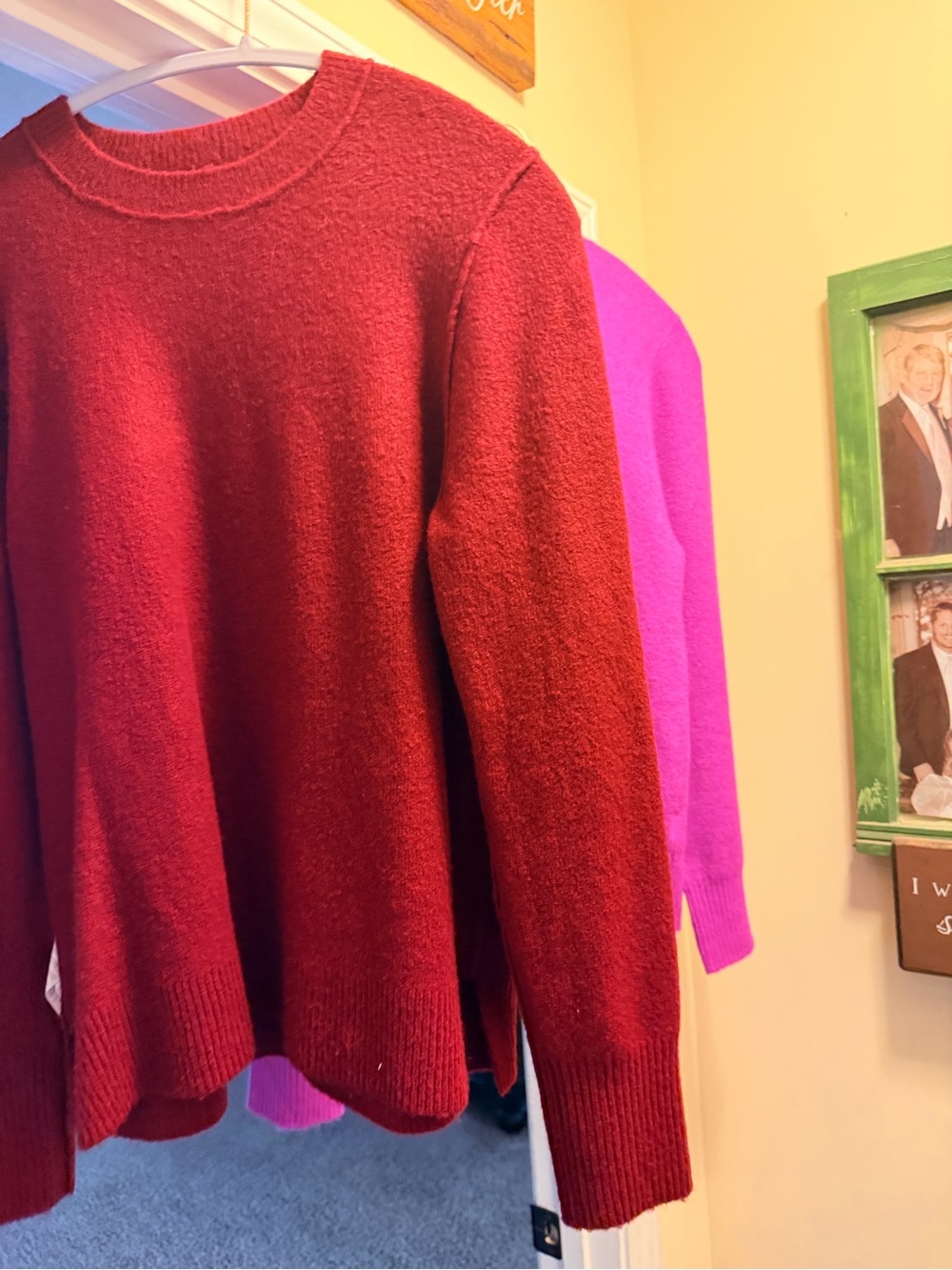 J. Crew Factory Crewneck Sweater in Red and pink- 2 of them